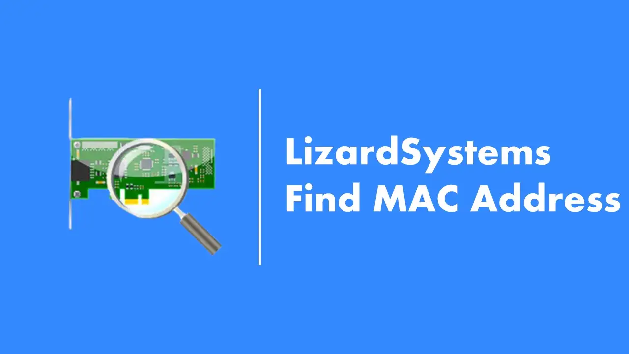 LizardSystems Find MAC Address